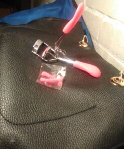 Silicone Eyelash Curler with Refill Pads & Satin Pouch Designed for No Pinching or Pulling and Perfect for Those with Straight Flat Lashes Wanting Dramatic Long Lasting Seamless Curls 54 B1A0qEXXRlS