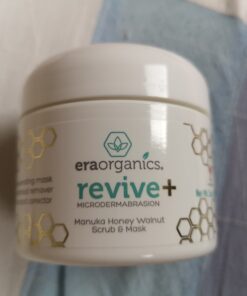 Era Organics Microdermabrasion Facial Scrub & Face Exfoliator - Spa Quality Exfoliating Mask with Manuka Honey Walnut Moisturizing Exfoliant for Dry Skin, Blackheads Wrinkles (2 oz) 2 Ounce (Pack of 1) 38 B1APq3X8LTS