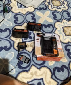 BLACK+DECKER 20V MAX Lithium Battery Charger, 2 Amp (BDCAC202B), Black 23 B1B7fCptVnS