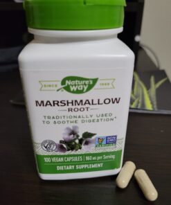 Nature's Way Premium Herbal Marshmallow Root 960 mg per serving 100 VCaps 25 B1BUNsLbg1S