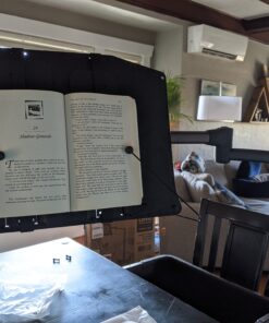 LEVO Hands Free Book Stand for Hard Covers, Paperbacks, CookBooks, TextBooks, Magazines 45 B1BdqdoT9sS