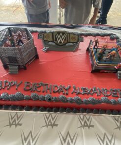 Liberty Imports Ultimate 32-Piece Wrestling Miniature Toys for Kids Pretend Play, Wrestler Figures with 2 Rings & Realistic Accessories for Boys and Girls, Great for Cake Toppers, Parties 46 B1BhJ1B0aeS