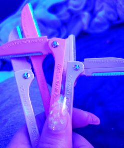 Feather Flamingo Facial Touch-up Razor Pack of 3 Razors 11 B1CFuWHLb8S