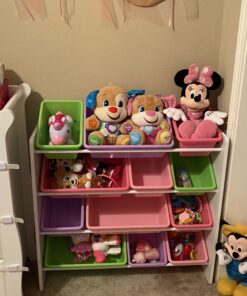 HoneyCanDo Kids Toy Storage Organizer With Bins, Pastel 44 B1CWDoVEQbS