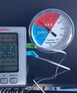 3 1/8 inch Charcoal Grill Temperature Gauge, Accurate BBQ Grill Smoker Thermometer Gauge Replacement for Oklahoma Joe's Smokers, and Smoker Wood Charcoal Pit, Large Face Grill Temp Thermometer 1 Pack 38 B1CdIrFJOqS