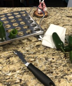 BBQ-Aid Jalapeno Poppers Grill Rack with Handles - Jalapeno Popper Holder for Grill - Easy to Pick Up - Chicken Legs & Wings or Chili - 36 Capacity Racks- BBQ Grill and Smoker Accessories 20 B1D kQKfwsS