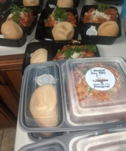 40 Pack - SimpleHouseware 2 Compartment Food Grade Meal Prep Storage Container Boxes (28 ounces) 40 Pack 29 B1DcqkOKfxS