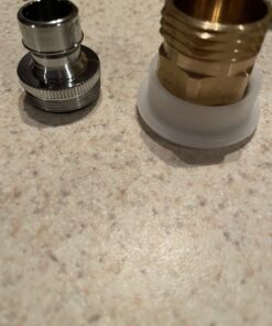 DANCO Dishwasher Snap Coupling Adapter, 15/16 in.-27M or 55/64 in.-27F x 3/4 in. GHTM, Brass (10521), Brass/Antique Brass 29 B1DiPpddxgS