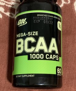 Optimum Nutrition Instantized BCAA Capsules, Keto Friendly Branched Chain Essential Amino Acids, 1000mg, 60 Count Unflavored 60 Count (Pack of 1) 19 B1Dpws1VbSS