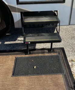 Camco Camper/RV Save-A-Step Brace | Stabilizes RV Steps & Protects Camper Step from Sag and Wear | Features 1,000lb Load Rating & Adjusts from 7-5/8” to 14” | Crafted of Heavy-Gauge Steel (43691) 7-5/8" - 14" Brace 35 B1DynIGb9S 2