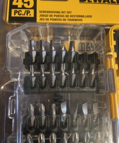 DEWALT Screwdriver Bit Set with Tough Case, 45-Piece (DW2166),Grey/Silver Screwdriving Set With Tough Case 45-Piece Screwdriving Set 44 B1EJXfcqVYS