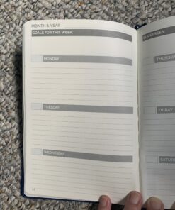 Papercode 2024 Daily Planner - Leather Weekly Planner W/Thick No-Bleed Pages - Monthly & Weekly Layouts - Use for Productivity, Schedule, or Agenda Blue 64 B1ElGYZ2nCS 1