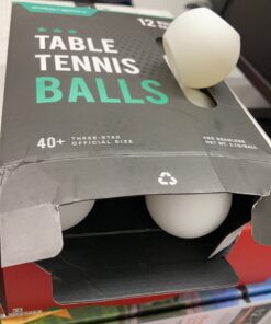 PRO SPIN Ping Pong Balls - White 3-Star Table Tennis Balls | High-Performance 40+ ABS Balls | Ultimate Durability for Indoor/Outdoor Ping Pong Tables Standard 12-Pack 21 B1F41StCQGS