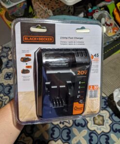 BLACK+DECKER 20V MAX Lithium Battery Charger, 2 Amp (BDCAC202B), Black 24 B1FNYCbXO8S