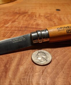 Opinel No.08 Carbon Steel Folding Pocket Knife with Beechwood Handle, Brown (2540089) No. 8 49 B1FOOsoDxcS