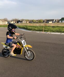 Razor MX650 Dirt Rocket Off-Road Motocross Bike – 36V Electric Ride-On, Up to 17 mph, Dual Suspension, Hand-Operated Dual Brakes, Twist Grip Throttle, Authentic Bike Geometry 44 B1HLNV2vgPS