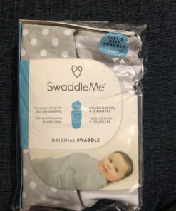 SwaddleMe Original Swaddle – Size Small, 0-3 Months, 2-Pack (Grey Dot Stripe) Grey Dot Stripe 22 B1HxBLXNtS