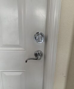 Signstek Keyless Entry Door Lock,Door Knob with Keypad,Smart Code Door Lock,Mute Mode,Passage Function, Easy to Install,Satin Nickel Satin Nickel 29 B1IsZKRh1gS