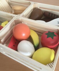 Melissa & Doug Food Groups - 21 Wooden Pieces and 4 Crates, Multi - Play Food Sets For Kids Kitchen, Pretend Food, Toy Food For Toddlers And Kids Ages 3+ 50 B1Ivu2YhUS