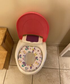 Summer Infant Step by Step Potty, Pink - 3-in-1 Potty Training Toilet - Features Contoured Seat, Flushable Wipes Holder and Toilet Tissue Dispenser, 13x9.5x15.5 Inch (Pack of 1) 1 Count (Pack of 1) 49 B1IwCiHo0S