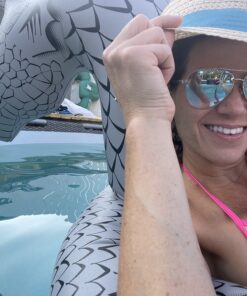 GoFloats Dragon Party Tube Inflatable Rafts - Choose From Fire Dragon and Ice Dragon, Pool Floats for Adults and Kids Ice Dragon Party Tube 32 B1J2xqtBD4S