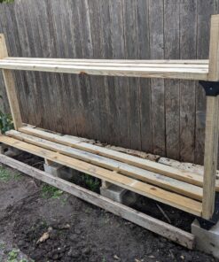 2 x 4 Basics 90144MI Firewood Rack System, Black 46 B1JAGjKXwSS