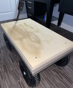 Gorilla Carts Heavy Duty Steel Dump Cart Garden Wagon w/Quick Release System, 1200 Pound Capacity, Removable Sides & Convertible Handle, Gray Finish 40 B1JZYmnGCWS