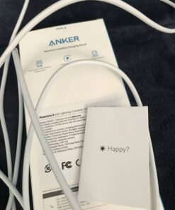 Anker iPhone Charger Cable, Powerline II Lightning Cable (10ft), Durable Cable, MFi Certified for iPhone X / 8/8 Plus /7/7 Plus / 6/6 Plus / 5s (White), iPad 8, and More 10ft White 37 B1JbZQp4N6S