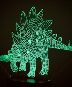 VSATEN 3D Dinosaur Night Light for Kids, 3D Illusion Lamp 3-Pattern & 16 Colors Change Decor Lamp with Remote Control & Smart Touch, Dinosaur Toys for 2 3 4 5 6+ Years Old Multicolor 35 B1K6NX1jfpS