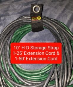 Heavy-Duty Wrap-It Storage Straps (Assorted 6 Pack) - Extension Cord Holder, Stocking Stuffers for Men, RV Accessories, Workshop and Garage Organizers and Storage Assorted 6-Pack Black 46 B1K6uYrJW4S
