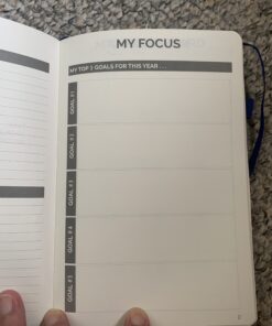 Papercode 2024 Daily Planner - Leather Weekly Planner W/Thick No-Bleed Pages - Monthly & Weekly Layouts - Use for Productivity, Schedule, or Agenda Blue 65 B1KDL95MJ1S 1