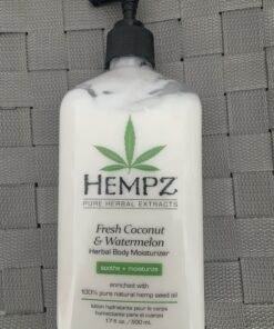 Hempz Body Lotion - Fresh Coconut & Watermelon Daily Moisturizing Cream, Shea Butter Body Moisturizer - Skin Care Products, Hemp Seed Oil - Large Coconut and Watermelon 23 B1KSfJxUVES