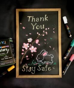 MRNKI Liquid Chalk Markers 24 Color Branch Erasable Chalk Marker for Kids with Smooth Boards and More 37 B1L dMFTRrS