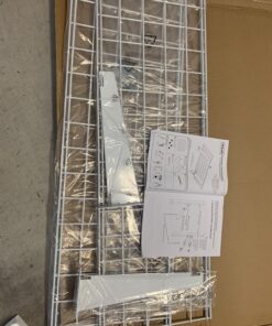 Hyloft 00967 45-Inch X 15-Inch Steel Wall Shelf Storage Rack for Garage, Low-Profile Brackets, Max Shelf Load 200 Pounds, Off White 28 B1LF528q9OS