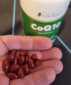 Purely Holistic CoQ10 100mg - 240 SoftGels - 8 Month Supply - Ubiquinone Coenzyme Q10 Supplement - with Organic Olive Oil - Soy Free Co Q 10 - Made in The USA 39 B1LJFMm2YUS