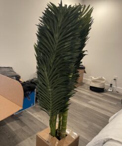 Nearly Natural 5289 6.5ft. Golden Cane Palm Silk Tree,Green 50 B1LJguhID8S