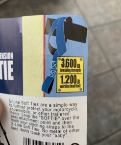 Cartman 6 Pack 1"x18" Soft Loop Motorcycle Tie Down Straps 3600lbs Load Capacity Tie-Down Loops for Secure Trailering of Bikes, ATV, Lawn Equipment, Orange 6pk Orange 26 B1LbAYeYLvS