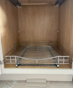 LYNK PROFESSIONAL® Pull Out Cabinet Organizer, 20"W x 21"D - Slide Out Drawers for Kitchen Cabinets - Sliding Pantry Shelves - Roll Out Shelf Storage for Pots, Pans - Lifetime Limited Warranty, Chrome 20" W x 21" D 20x21 Chrome 40 B1MLrnE4ilS