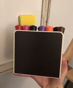 Tofun White Magnetic Marker Holder for Whiteboards,Magnetic Dry Eraser Organizer Mount,Fits 8 Dry-Erase Markers.Bonus 1 pcs Magnetic Whiteboard Eraser 25 B1NBTDfU5rS