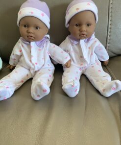 La Baby Boutique Hispanic 11 inch Small Soft Body Baby Doll dressed in Purple for Children 12 Months and older Purple Hispanic 30 B1NZSWEafTS