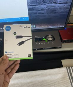 Belkin USB C Cable - Thunderbolt 3, 6.5 Feet/2 Meters, USB C to USB C Cable Type, Fast Charging Up To 100 Watts, Fast Transfer up to 40 Gbps, Supports 5K Ultra HD Displays - Black 6.5 FT 27 B1NyYTkmfhS