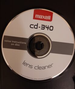 Maxell – Pro 190048 CD-340 Laser Lens Cleaner - Safe & Effective CD Player & Game Station Compact Disc Cleaner - Microfiber Brushes Eliminates Static & Dust - Easy to Use with No Chemicals 27 B1OEyWRoQS