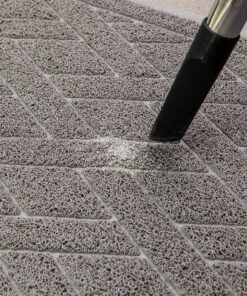 Pawkin Cat Litter Mat, Patented Design with Litter Lock Mesh, Extra Large, Durable, Easy to Clean, Soft, Fits Under Litter Box, Litter Free Floors, Gray X-Large (Pack of 1) 25 B1ON4KpguSS