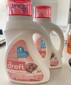 Dreft Stage 1: Newborn Hypoallergenic Baby Laundry Detergent Liquid Soap (HE), Natural for Baby, Newborn, or Infant, 46 Fl Oz (Pack of 2) 50 B1ONp9nHwgS