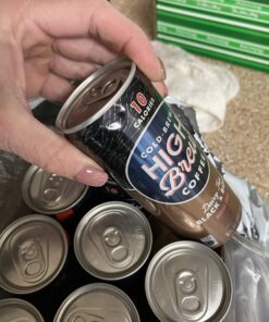 HIGH Brew Coffee Cold Brew Coffee + Protein, Black And Bold, 8 Oz Can, 12/pack Black & Bold 8 Fl Oz (Pack of 12) 40 B1OTnevLrwS