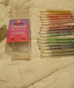 SAKURA Gelly Roll Stardust Glitter Gel Pens - Bold Point Ink Pen for Lettering, Drawing, Invitations, & Stationery - Assorted Colored Ink - Bold Line - 16 Pack 39 B1OxftUSeS 1