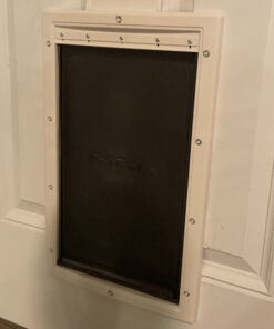 PetSafe Extreme Weather Energy Efficient Pet Door - 3 Flap System - For Large Dogs Up to 100 lb Plastic Frame 40 B1QPv9QHrWS