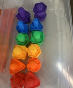 Skoolzy Toddler Tools Set for Sensory & Physical Therapy Nuts and Bolts, 24 Pc Educational Toys for Toddlers 1-3, Open Ended Building Toy for Boys, Ideal 2 Year Old Boy Gift & Stocking Stuffers Original 24 Piece 33 B1R UxWj4PS