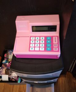 Learning Resources Pretend & Play Calculator Cash Register Pink - 73 Pieces, Ages 3+, Cash Register for Kids, Play Money for Kids, Toddlers Toys, Toy Register 30 B1RPX49yodS 2