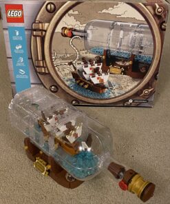LEGO Ideas Ship in a Bottle 92177 Expert Building Kit, Snap Together Model Ship, Collectible Display Set and Toy for Adults (962 Pieces),Multicolor 34 B1RRbuga0sS
